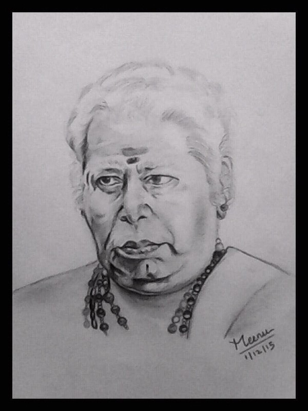 Pencil Sketch of Actor Thilakan - DesiPainters.com