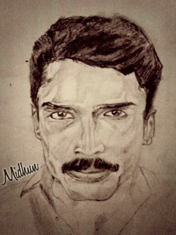 Pencil Sketch of Guinness Pakru - DesiPainters.com