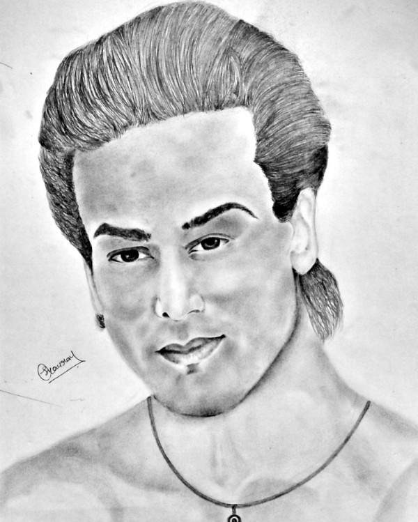 Pencil Sketch of Tiger Shroff