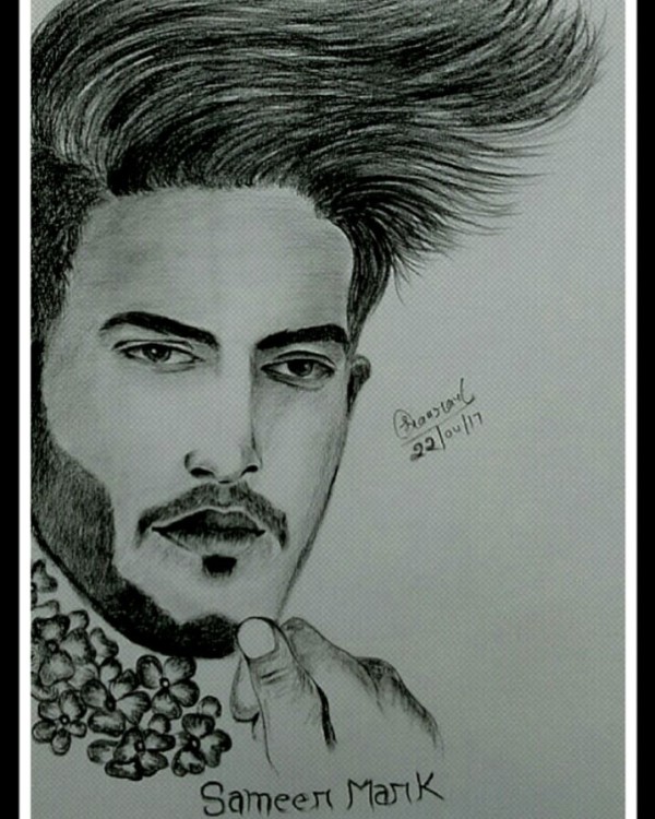 Pencil Sketch of Sameer Mark