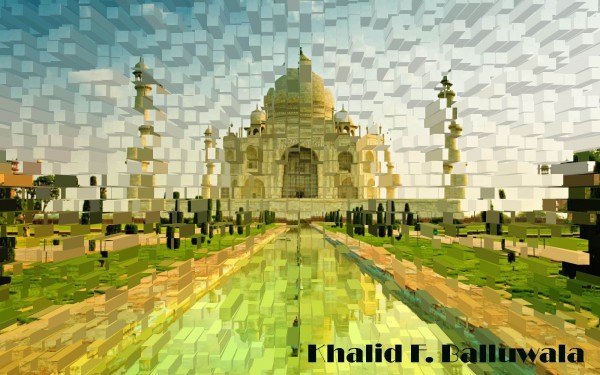Digital Painting of Wah Taj - DesiPainters.com