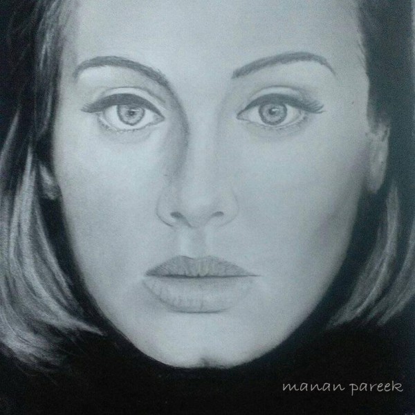 Pencil Sketch of Adele