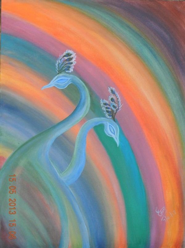 Acryl Painting of Navrang - DesiPainters.com