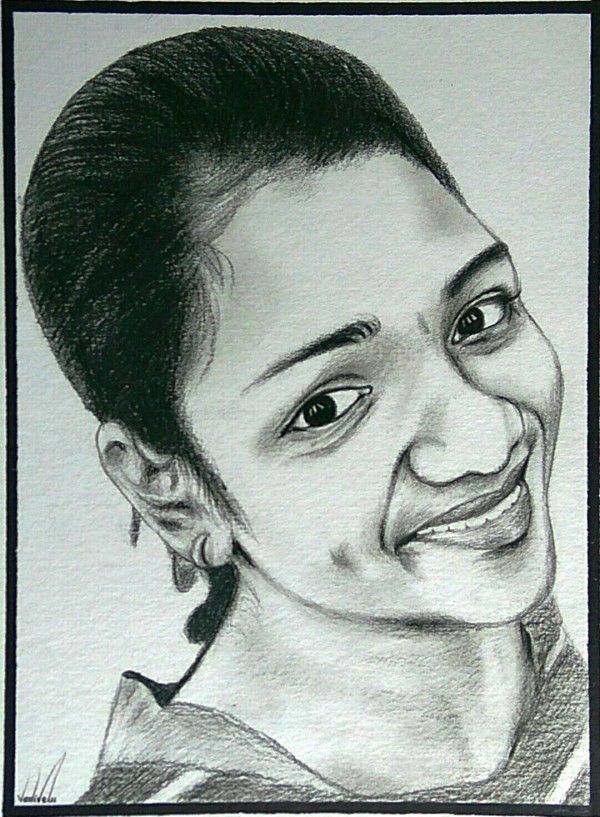 Pencil Sketch of Girl