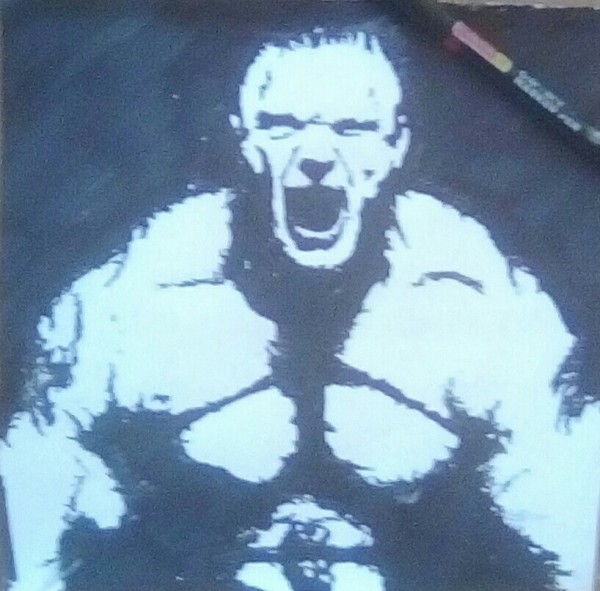 Oil Painting of Brock Lesnar - DesiPainters.com