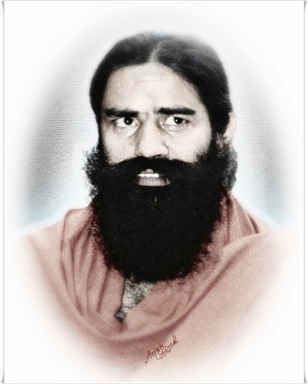 Digital Painting Of Baba Ramdev - DesiPainters.com