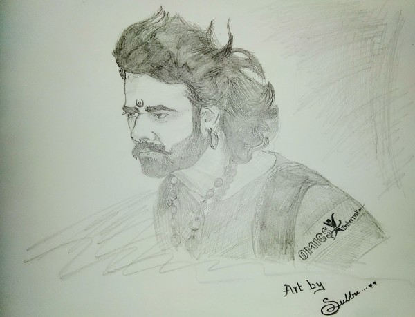 Pencil Sketch Of Prabhas By Subbu - DesiPainters.com