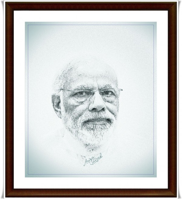 Wonderful Digital Painting Of Narendra Modi