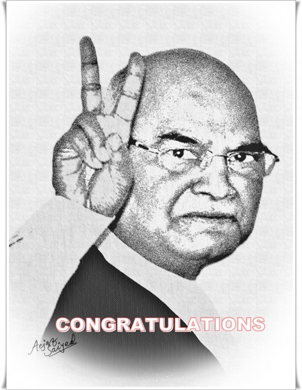 Digital Painting Of Honorable 14th President Of India RamNath Kovindji - DesiPainters.com