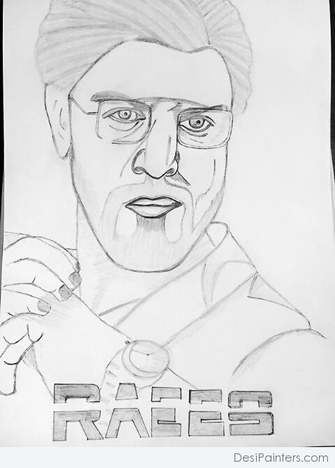 Pencil Sketch Of Raees - DesiPainters.com