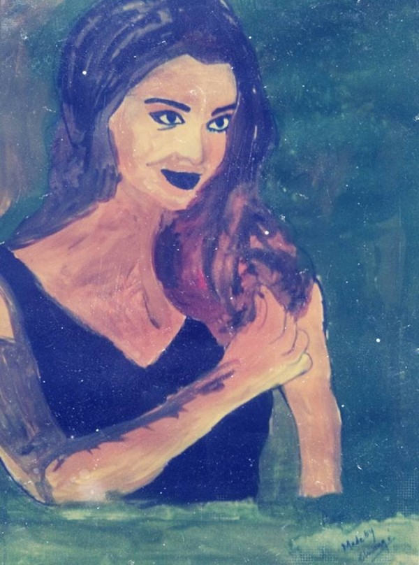 Watercolor Painting of Aishwaria Rai