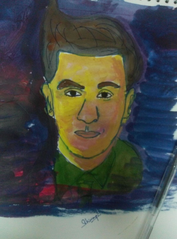 Watercolor Painting Of Ranbir Kapoor - DesiPainters.com