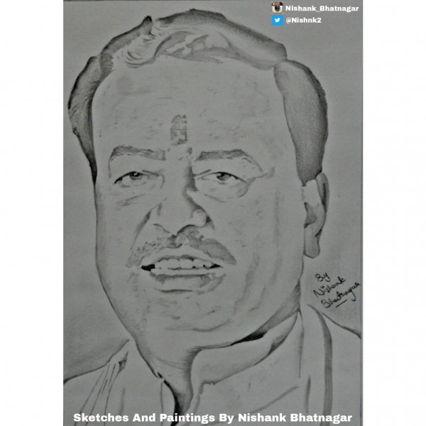 Pencil Sketch Deputy Chief Minister Of Uttar Pradesh - DesiPainters.com