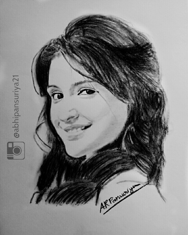 Beautiful Pencil Sketch Of Parineeti Chopra