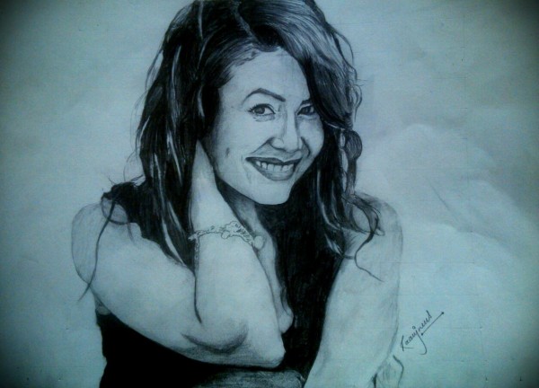 Brilliant Pencil Sketch Of Neha Kakkar