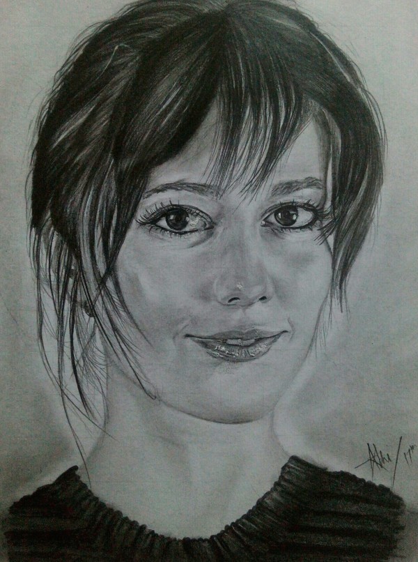 Portrait Pencil Sketch Of Mary Elizabeth Winstead - DesiPainters.com