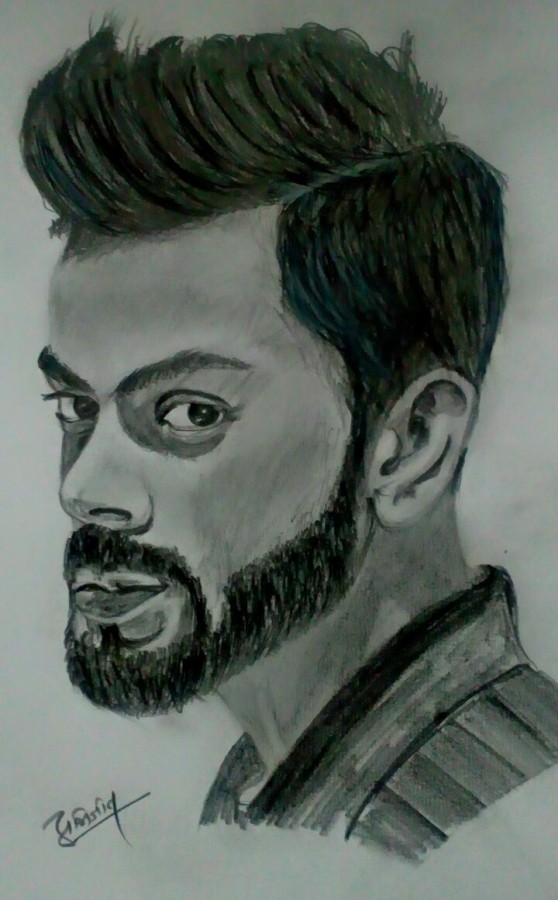 Brilliant Pencil Sketch Of Virat Kohli