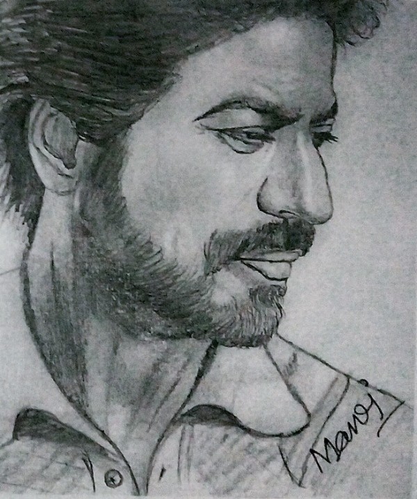Great Pencil Sketch Of Shah Rukh Khan