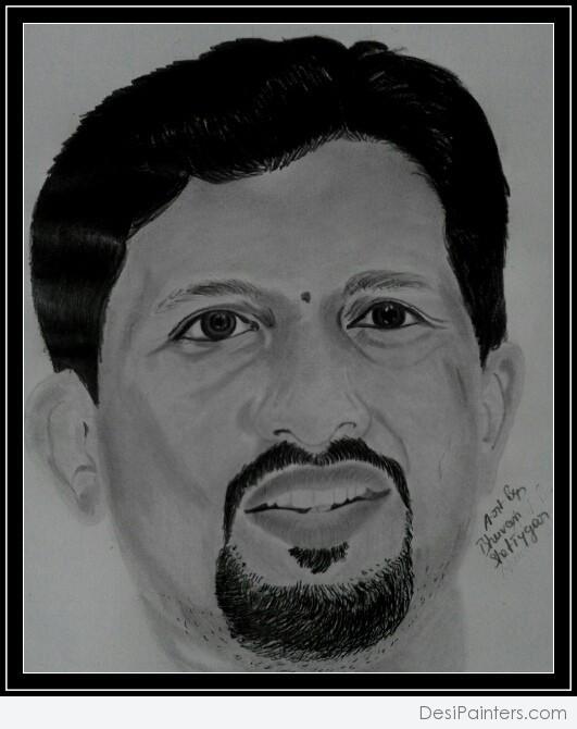 Awesome Pencil Sketch Of Sathish Patla - DesiPainters.com