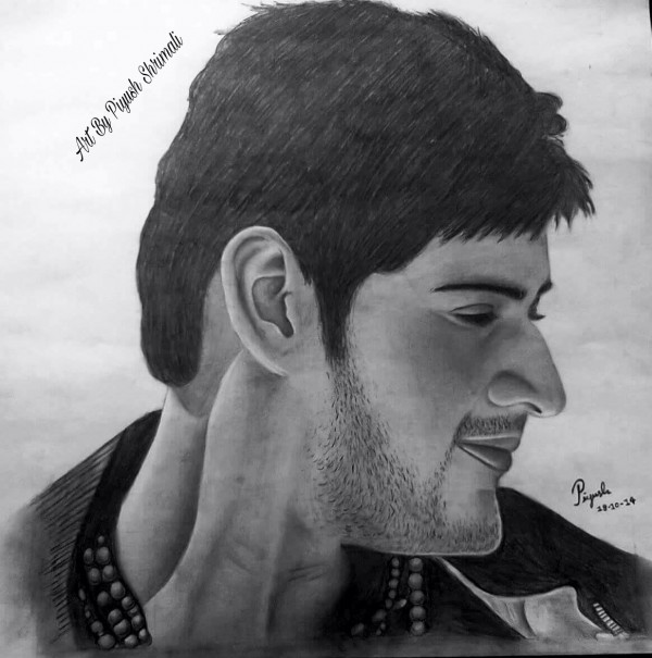 Amazing Pencil Sketch Of Mahesh Babu