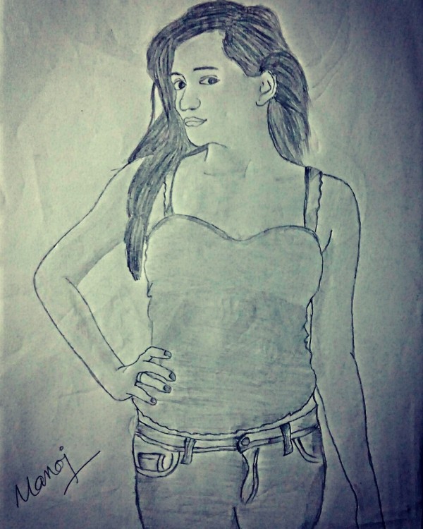 Beautiful Pencil Sketch Of A Girl