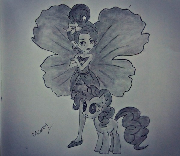 Pencil Sketch Of Fairy