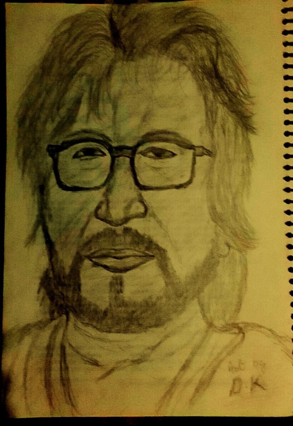 Pencil Sketch Of Shakti Kapoor - DesiPainters.com