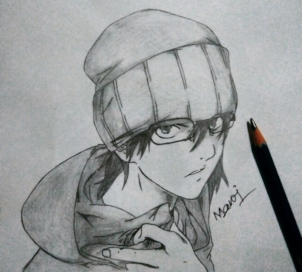 Classic Pencil Sketch Of Boy