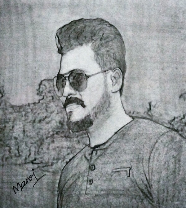 Pencil Sketch Of Chintu - DesiPainters.com