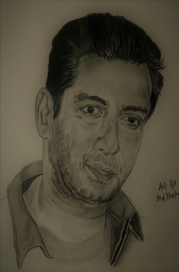 Awesome Pencil Sketch Of Salman Khan - DesiPainters.com