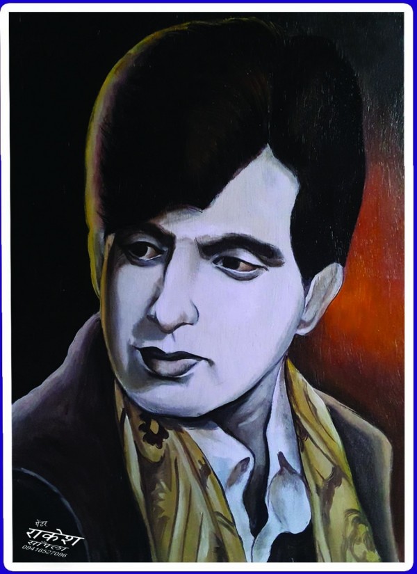 Superb Oil Painting Of Dilip Kumar Ji