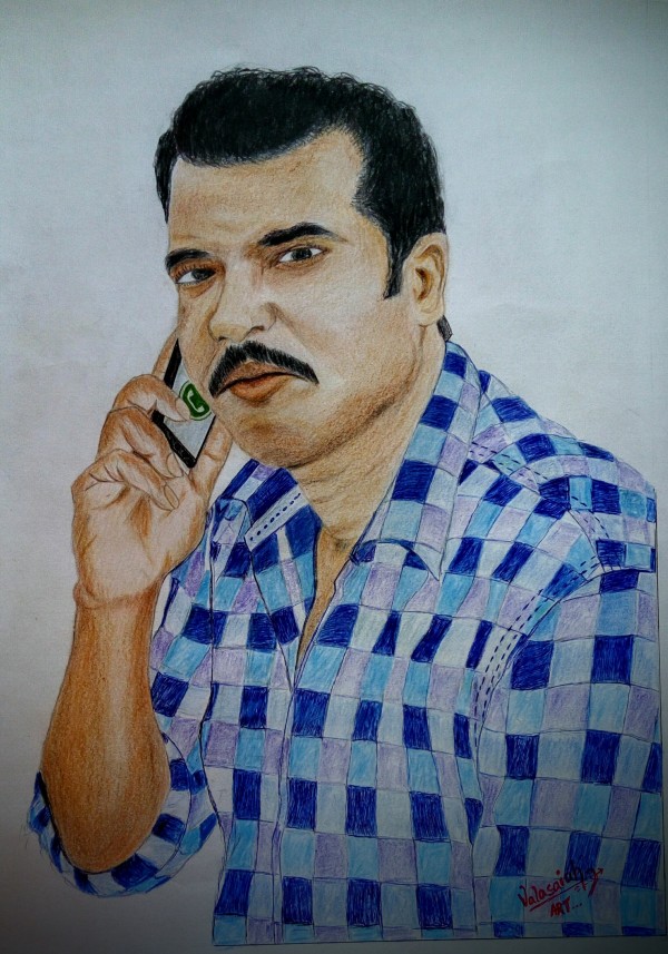 Amazing Self Portrait By Pukkalla Valasaiah - DesiPainters.com