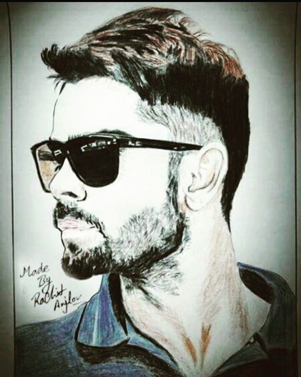 Pencil Color Of Virat Kohli