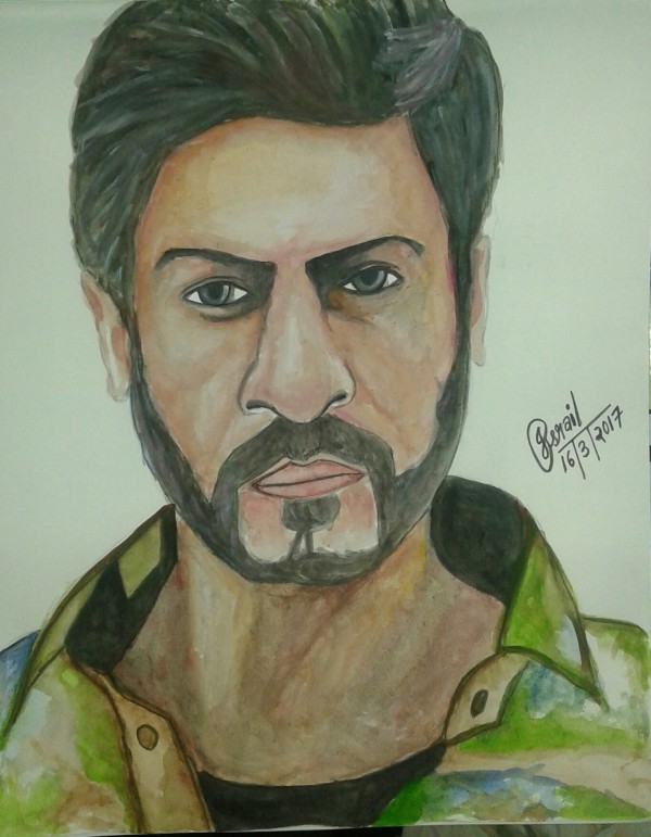 Oil Painting Of Shahrukh Khan