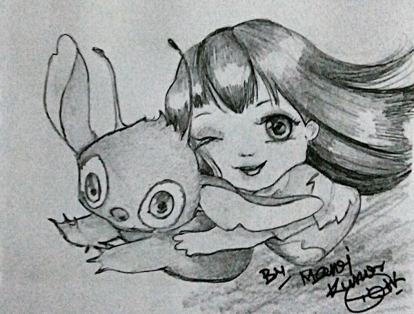 Awesome Pencil Sketch Of Cartoon - DesiPainters.com