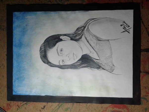 Pencil Sketch Of My Sister