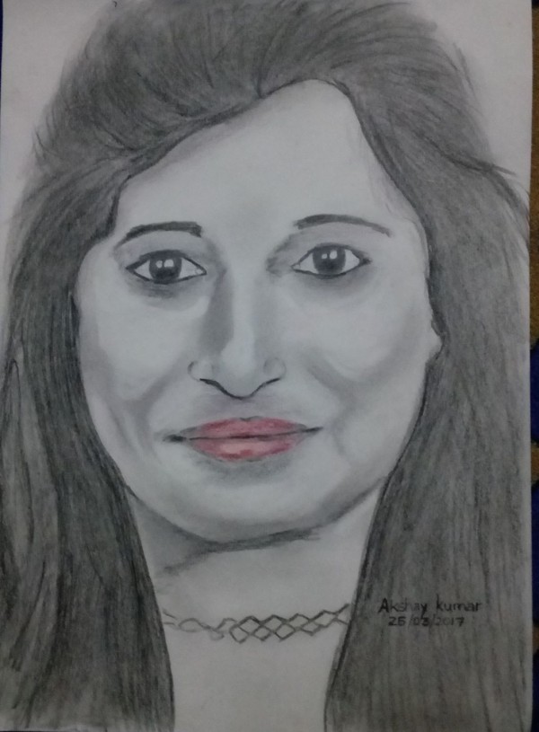 Pencil Sketch Of Indian Girl
