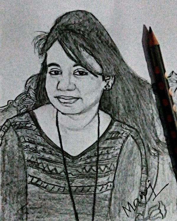 Amazing Pencil Sketch Of My Friend - DesiPainters.com