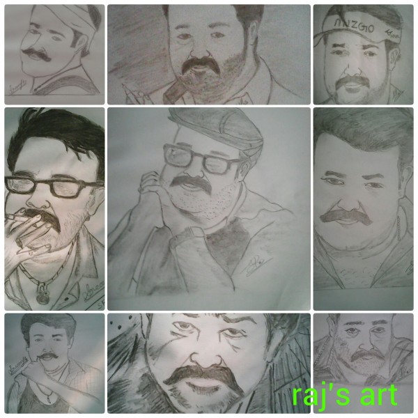 Pencil Sketch Of Mohan Lal - DesiPainters.com