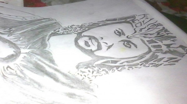 Brilliant Pencil Sketch Of Amrendra Bahubali - DesiPainters.com