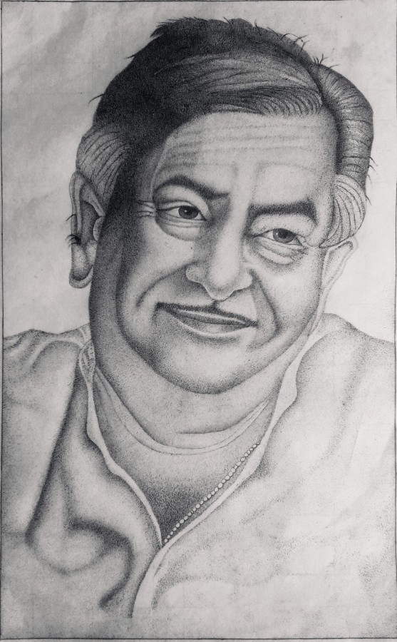 Wonderful Ink Painting Of Raj Kapoor Ji - DesiPainters.com