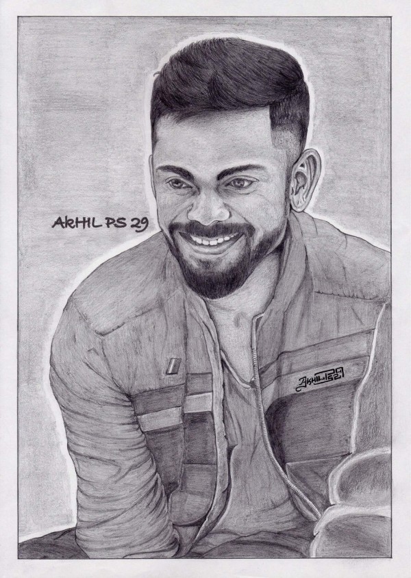 Brilliant Pencil Sketch Of Virat Kohli