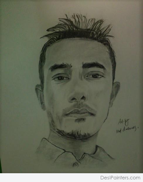 Quick Pencil Sketch Of My Friend - DesiPainters.com