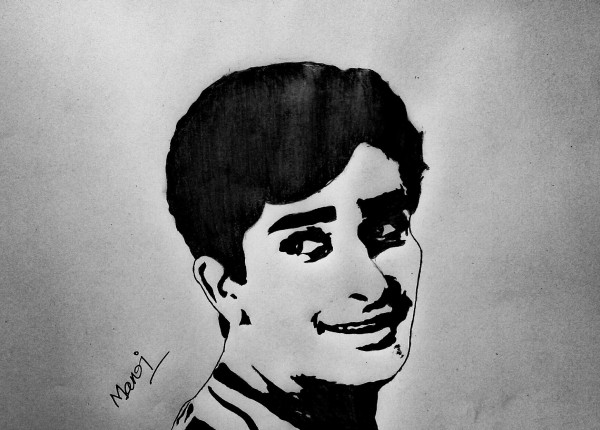 Beautiful Pencil Sketch In The Memory Of Late Shri Shashi Kapoor Ji