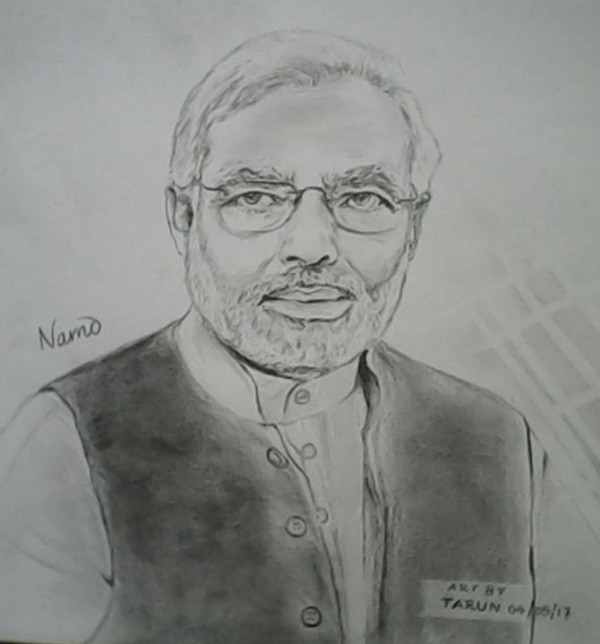 Pencil Sketch Of Narendra Modi