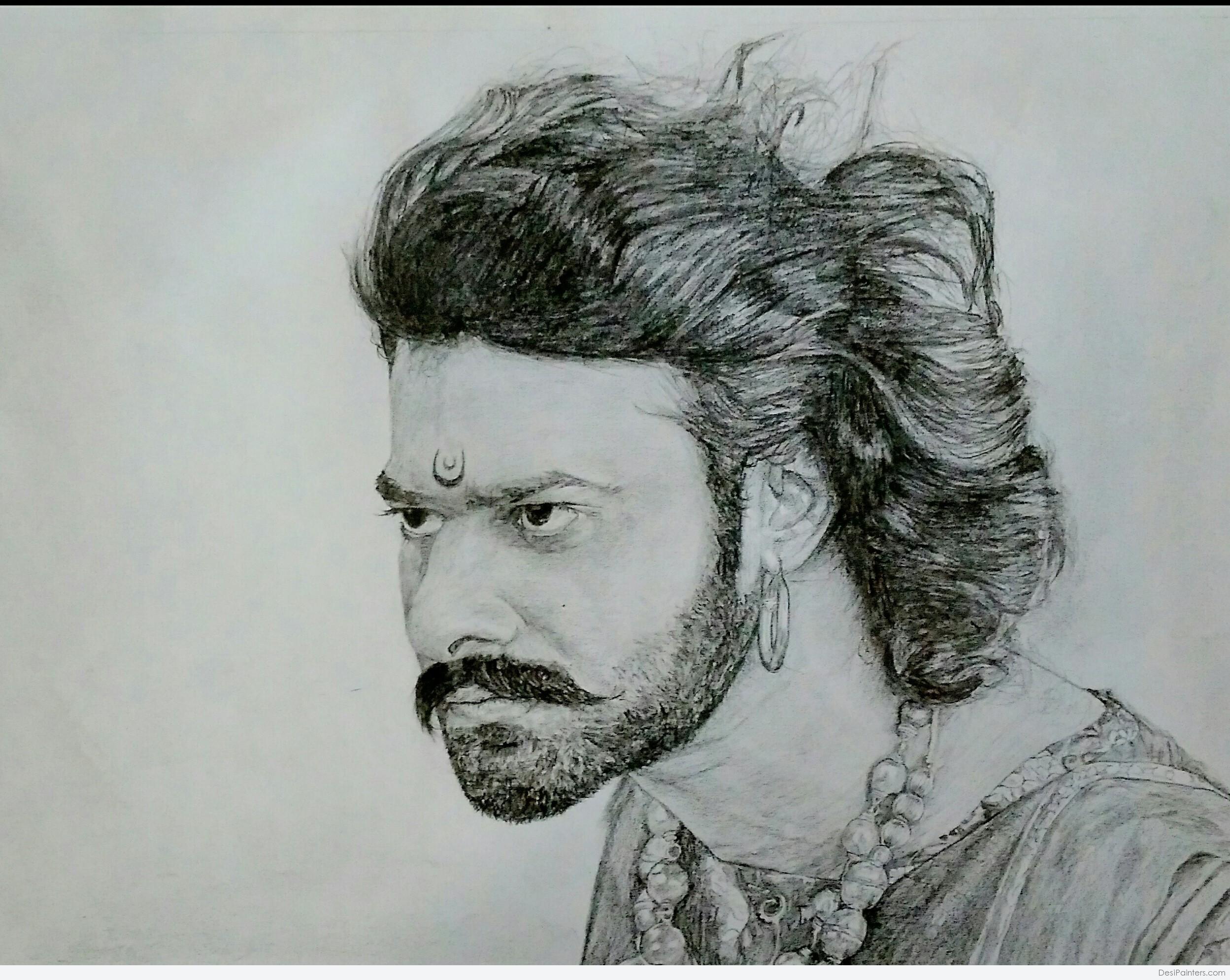 art😍 #artline #artlife #art #bahubali #prabhas #anushkashetty #favorite # drawing #instasketch #sketch #artlovers #instagr... | Instagram