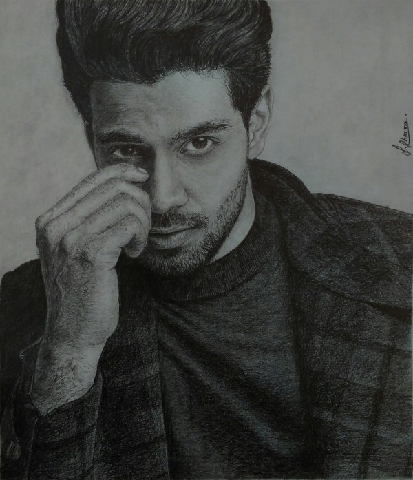 Wonderful Pencil Sketch Of Sooraj Pancholi - DesiPainters.com