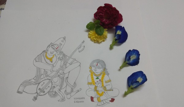 Pencil Sketch Of Lord Sri Venkateswara Swami Varu - DesiPainters.com