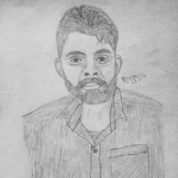 Pencil Sketch Of Rahul Kashyap