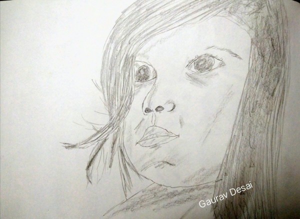 Pencil Sketch Of Child